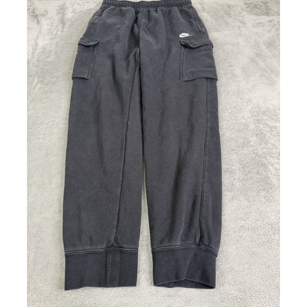 Nike Men's Club Fleece Cargo Sweatpants Size Medium Tall Black